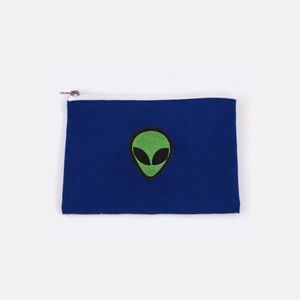3 Pack Alien Head Canvas Pouch